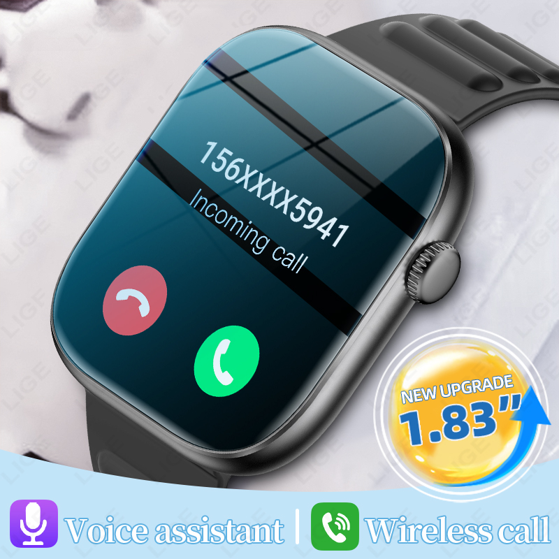 LIGE Smart Watch Man 1,83” HD- - Smartwatch Custom recensie en prijs