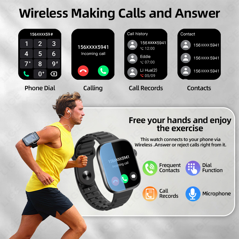 LIGE Smart Watch Man 1,83” HD- - Smartwatch Custom recensie en prijs